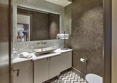 1706 Rittenhouse Bathroom with custom tiled sink and vanity
